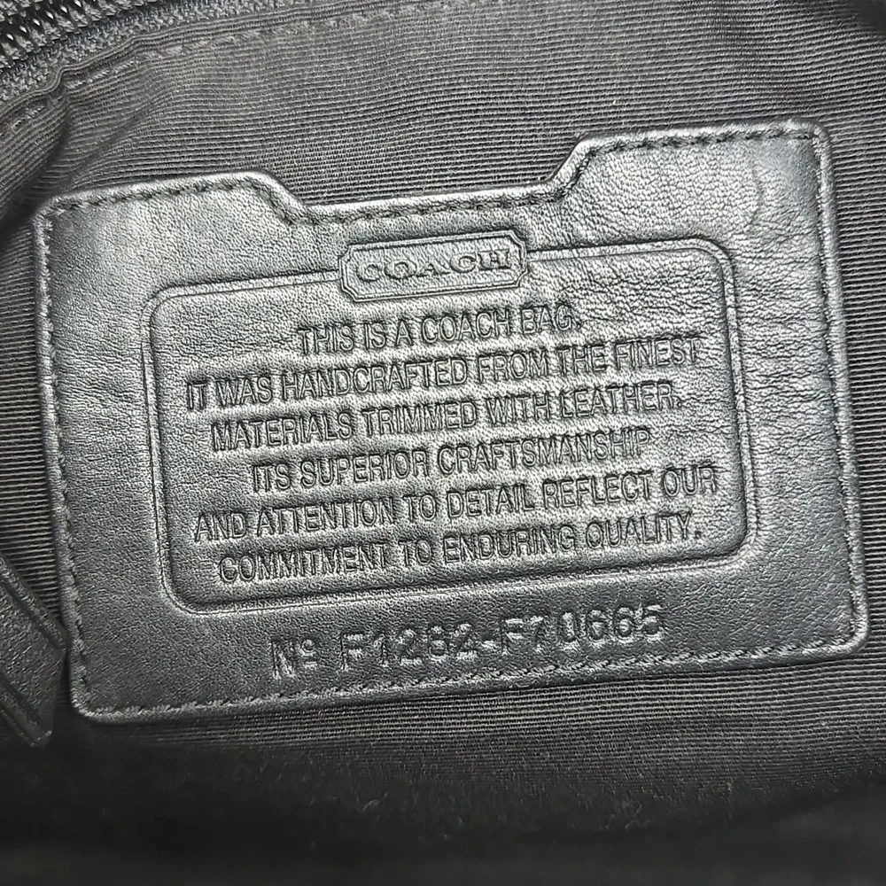 Coach Varick Brown Nylon Messenger Bag